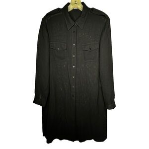 Planet Polyester Shirt Dress‎